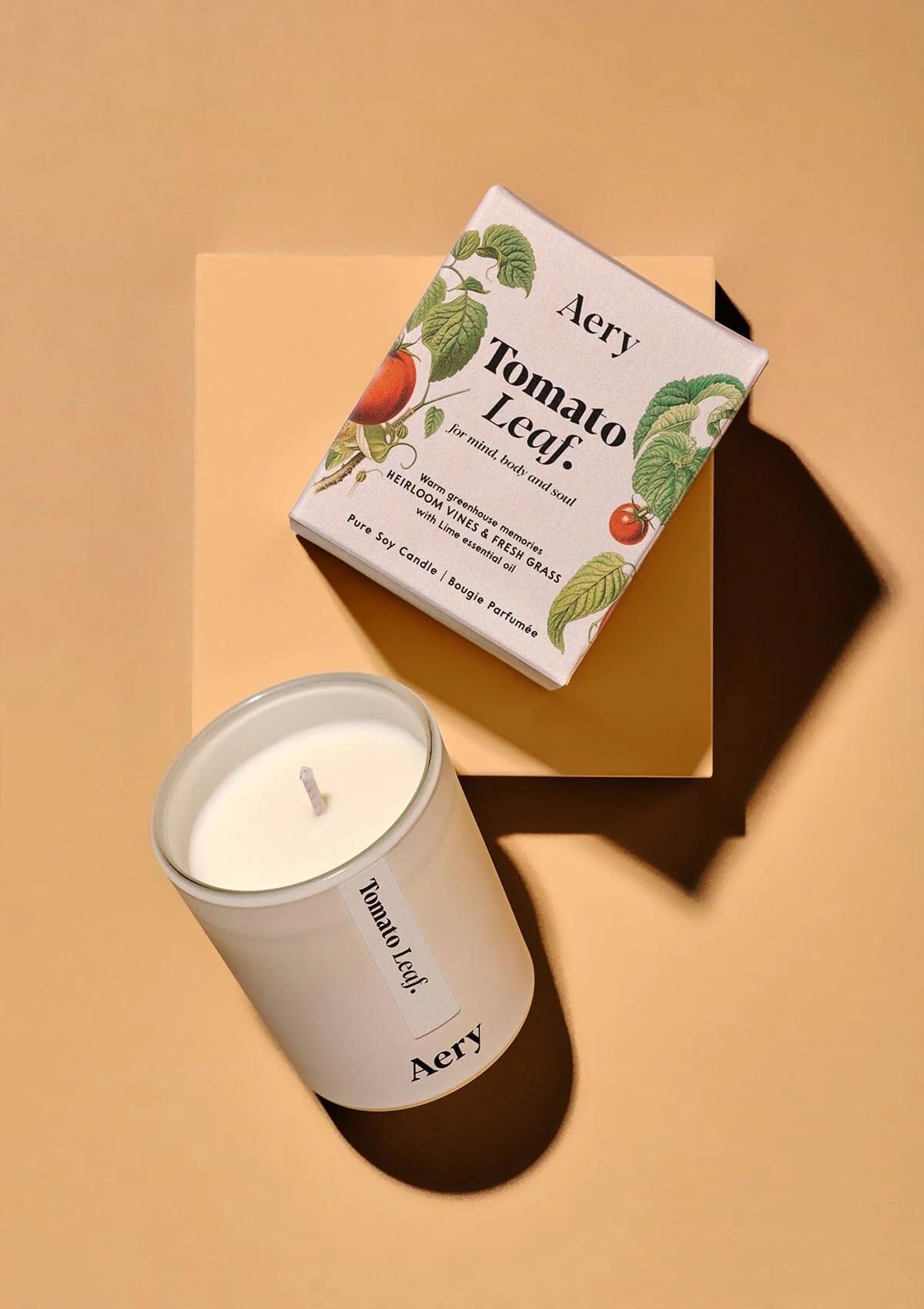 Tomato Leaf Mini Candle by Aery