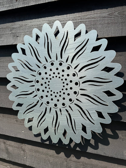 Large Galvanized Steel Sunflower  Garden Decoration