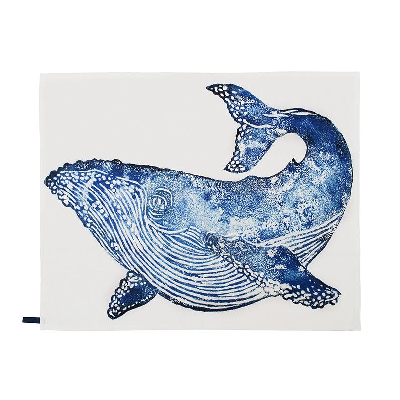Whale & Turtle Tea Towel set/2 by Bliss Home