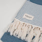 The Amalfi Hammam Towel in Indigo by Bohemia Design