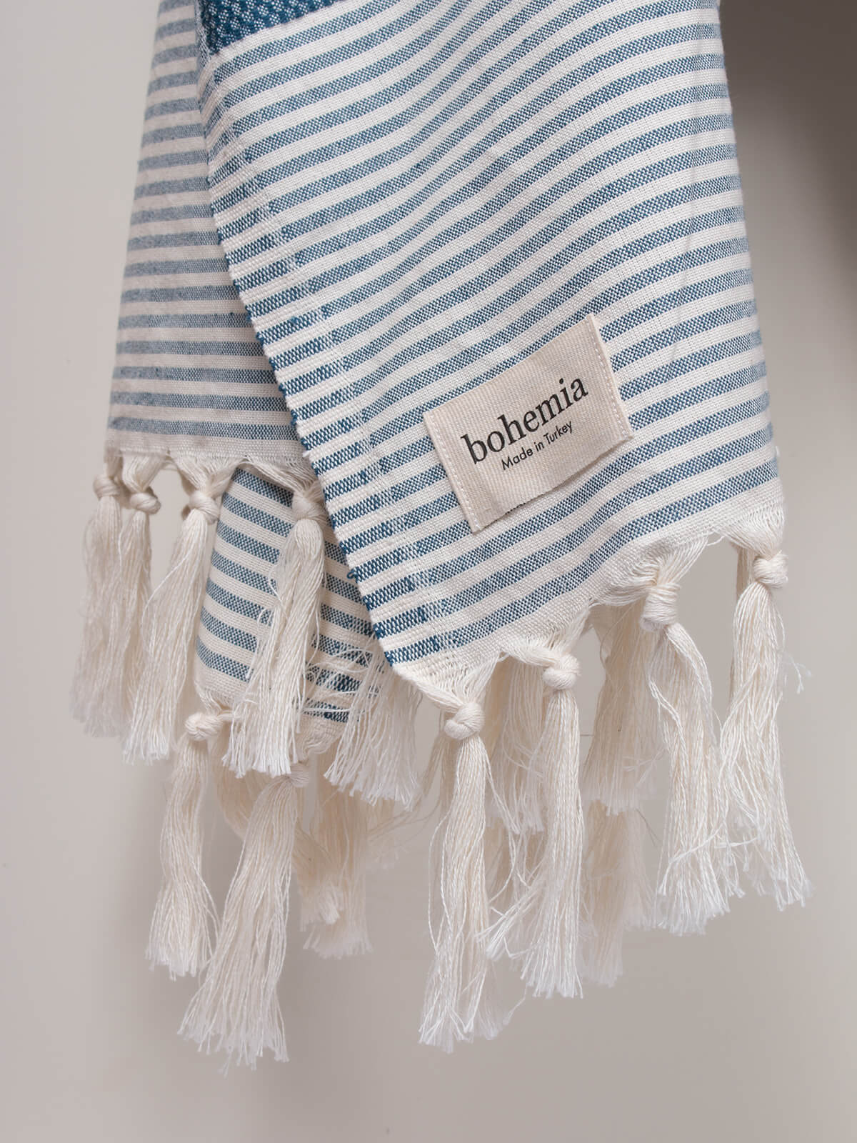 The Amalfi Hammam Towel in Indigo by Bohemia Design