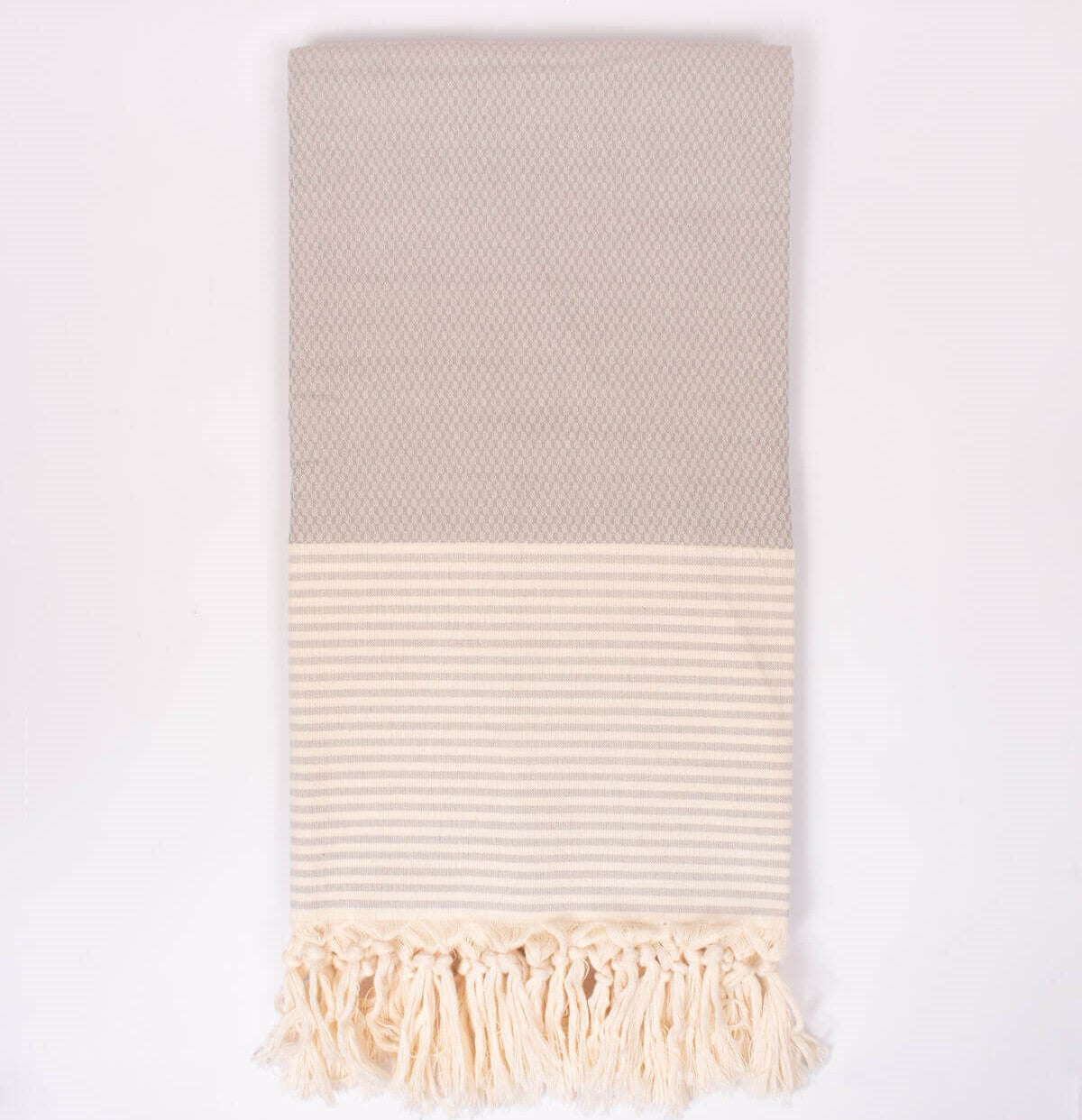 The Amalfi Hammam Towel in Pearl Grey