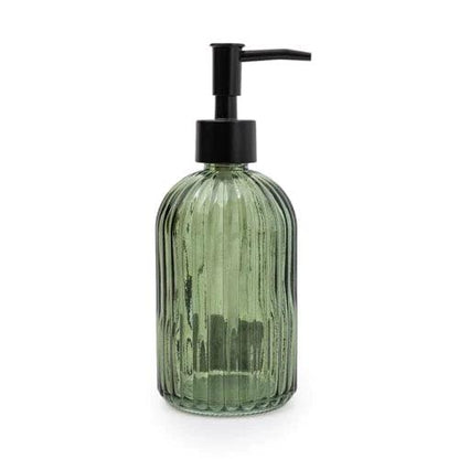 Green Glass Soap Dispenser by Candlelight Home