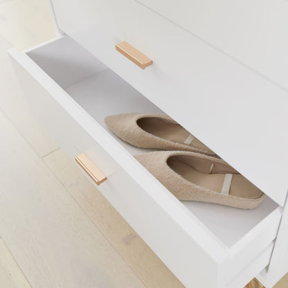 Monroe Solid Wood White Chest of 3 Drawers