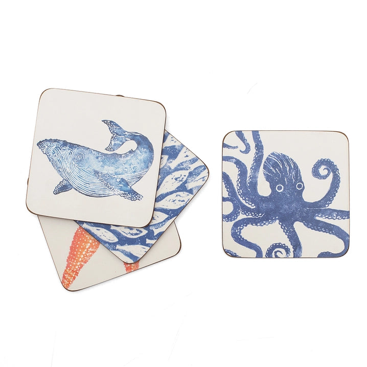 Ocean Creatures Coasters x4 | Home and Bay