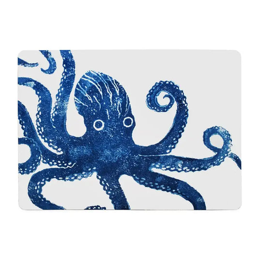 Octopus Blue Bathmat