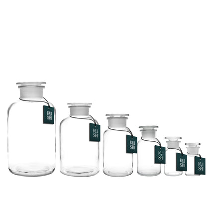 Clear Glass Apothecary Jars