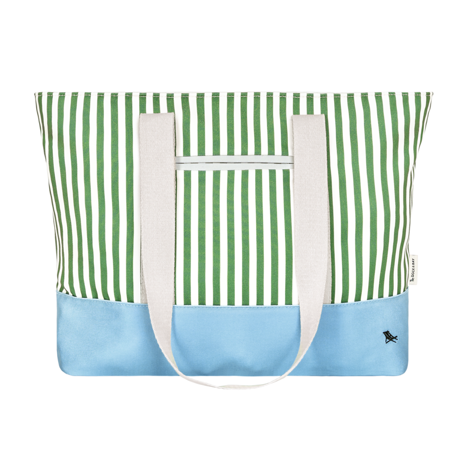 Canvas Beach Bag - Olive Grove by Dock & Bay