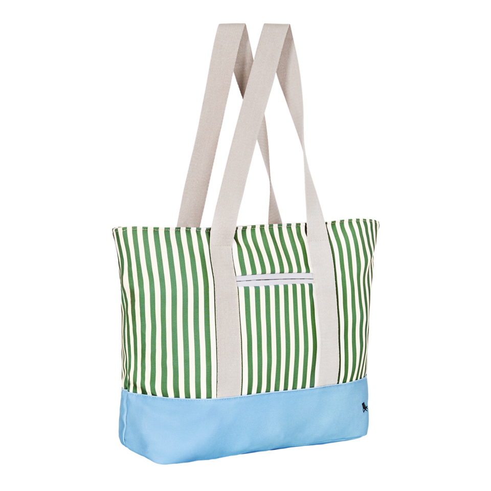 Canvas Beach Bag - Olive Grove by Dock & Bay