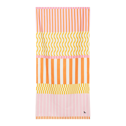 XL Lemonade Waves Beach Towel by Dock & Bay
