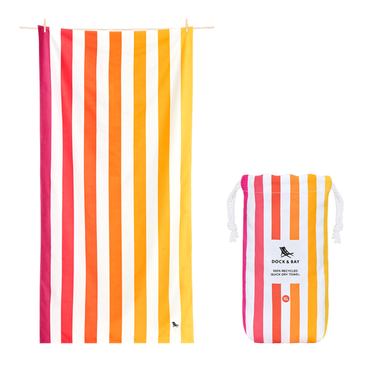Dock and Bay XL Peach Sunrise Beach Towel