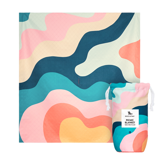 Get Wavy Picnic Blanket by Dock & Bay