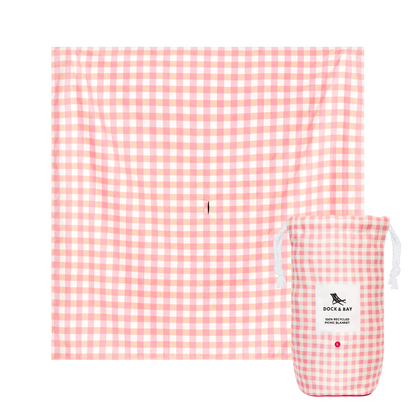 Dock and Bay Strawberries & Cream Picnic Blanket