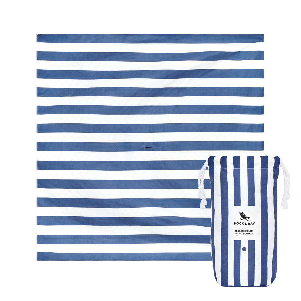 Dock and Bay Whitsunday Blue Picnic Blanket