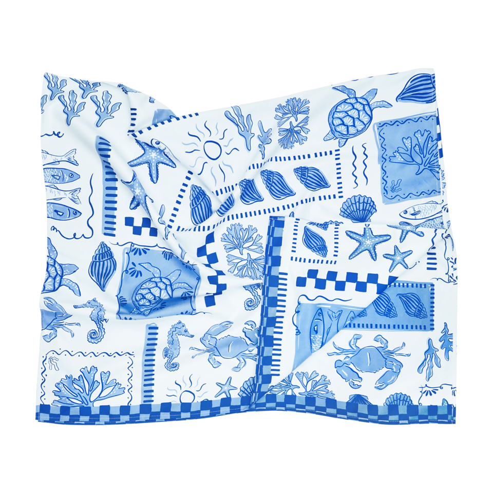 XL Grecian Shores Beach Towel by Dock and Bay 