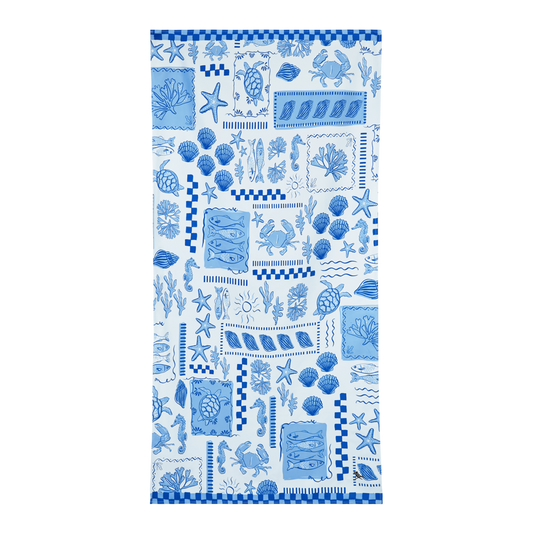 XL Grecian Shores Beach Towel by Dock and Bay 