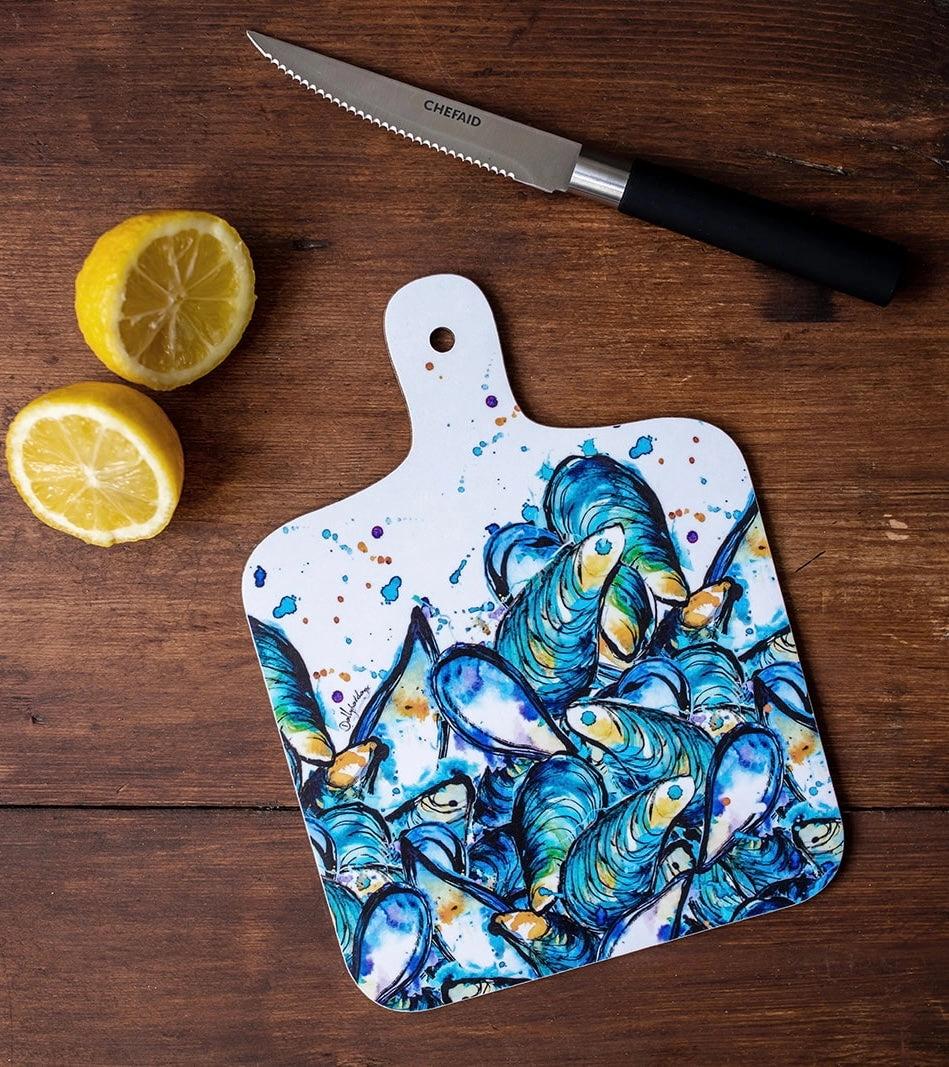 Small Mussels Chopping Board by Dollyhotdogs