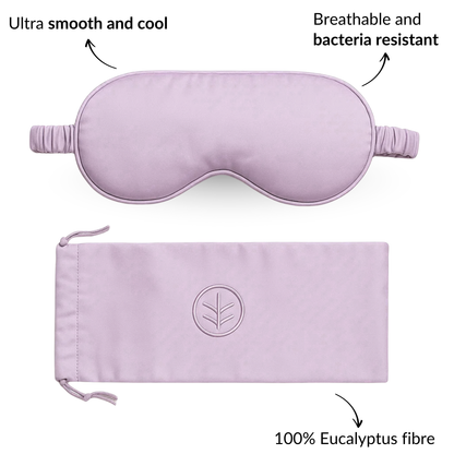 Essential Silk Sleep Eye Mask in Blush (Eucalyptus Silk)