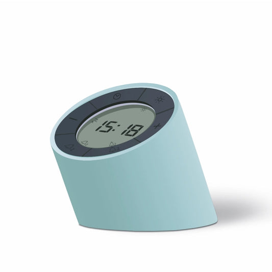 Edge Light Alarm Clock, Mint Green