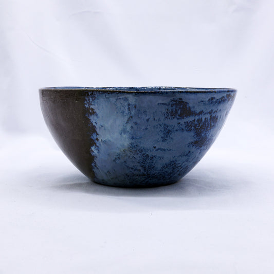 Smoked Grey Cold Aegean Fade Handmade Ceramic Stoneware Dinner Bowl