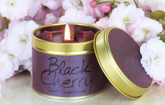 Lily Flame Black Cherry Scented Candle