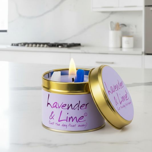 Lavender & Lime Scented Candle