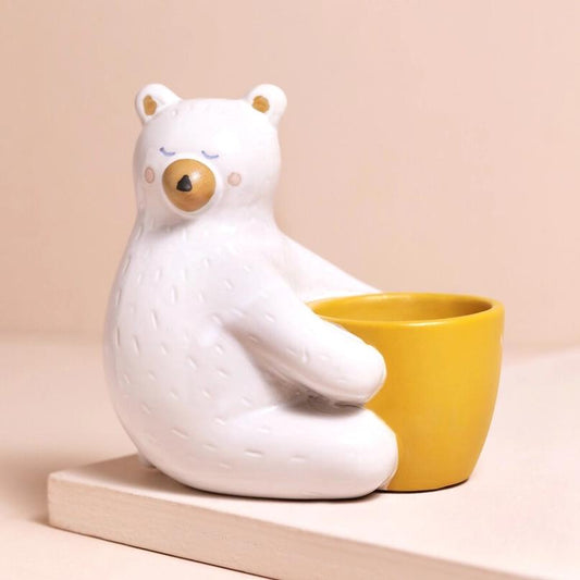 Lisa Angel Ceramic Bear Hug Planter