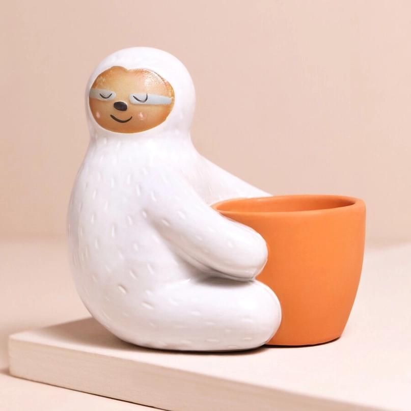 Lisa Angel Ceramic Sloth Planter