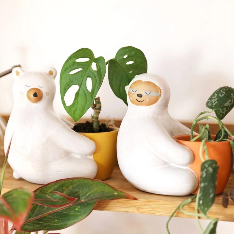 Lisa Angel Ceramic Sloth Planter