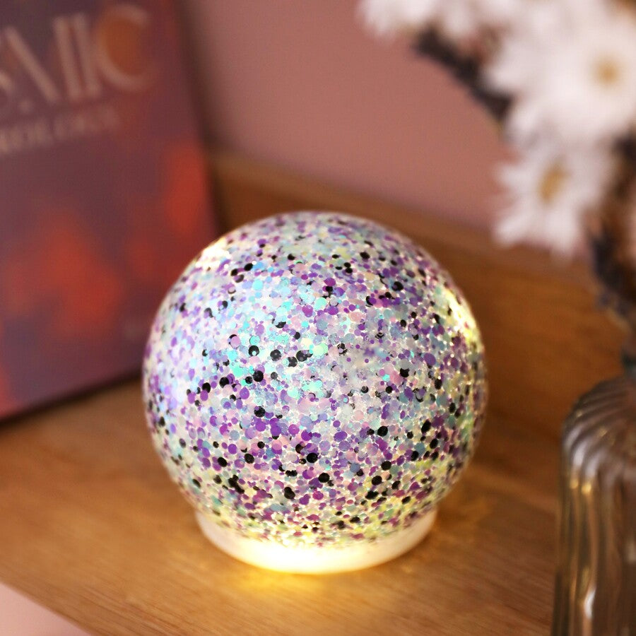 Lisa Angel Small Led Moonrise Glitter Light Globe