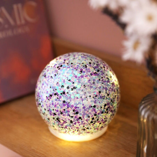 Lisa Angel Small Led Moonrise Glitter Light Globe