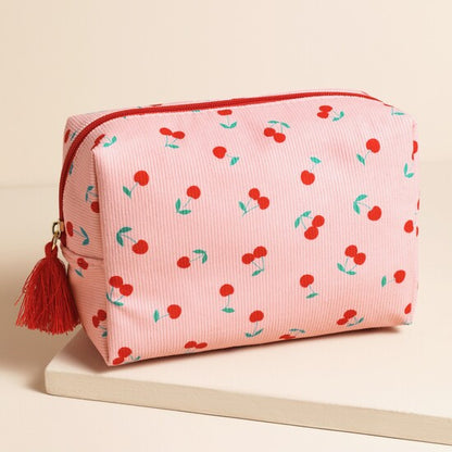 Cherry Print Make-Up Bag