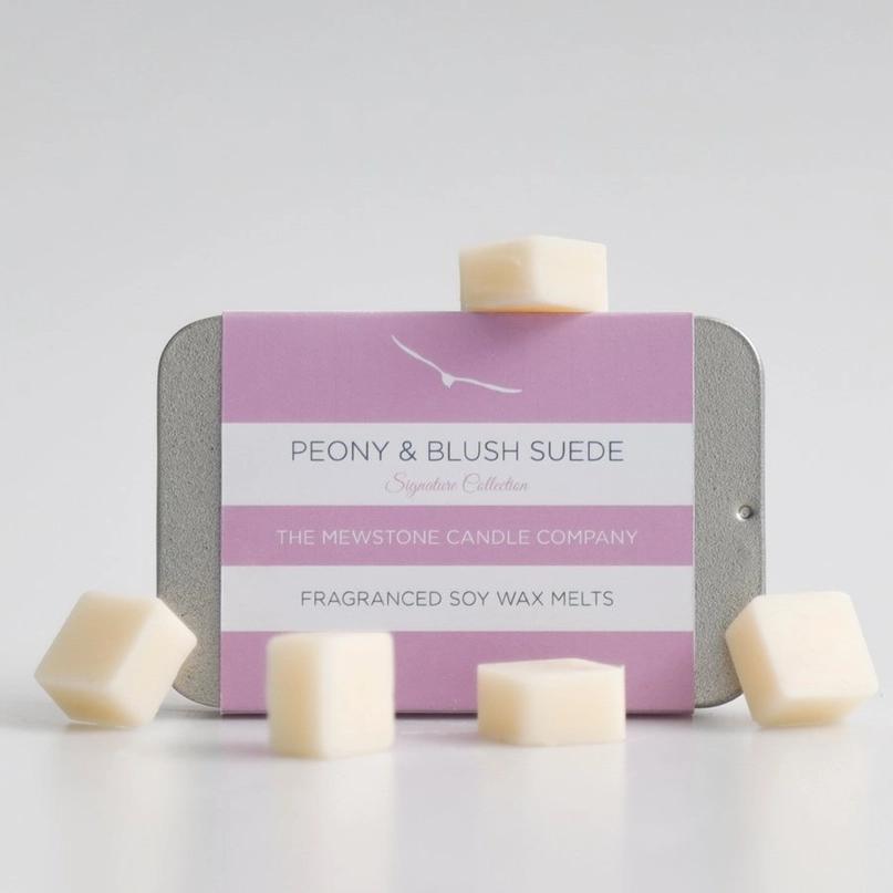 Wax Melt Slider Tin - Peony & Blush Suede