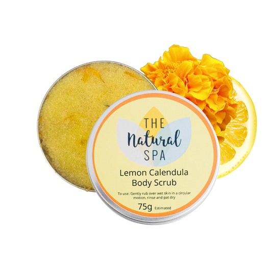 Natural Body Scrub - Lemon Calendula by The Natural Spa Cosmetics