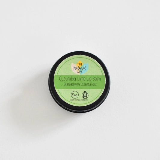 Cucumber Lime All Natural Lip Balm by The Natural Spa Cosmetics
