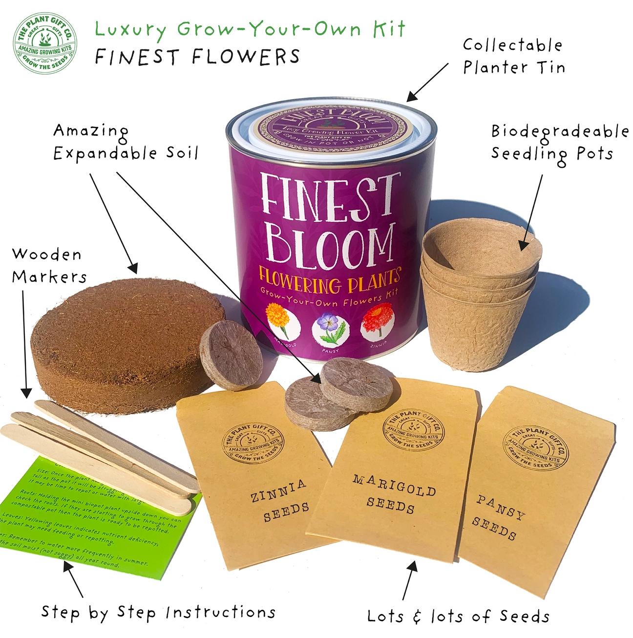 Grow Your Own Plant Gift Kit - Finest Blooms by The Plant Gift Co