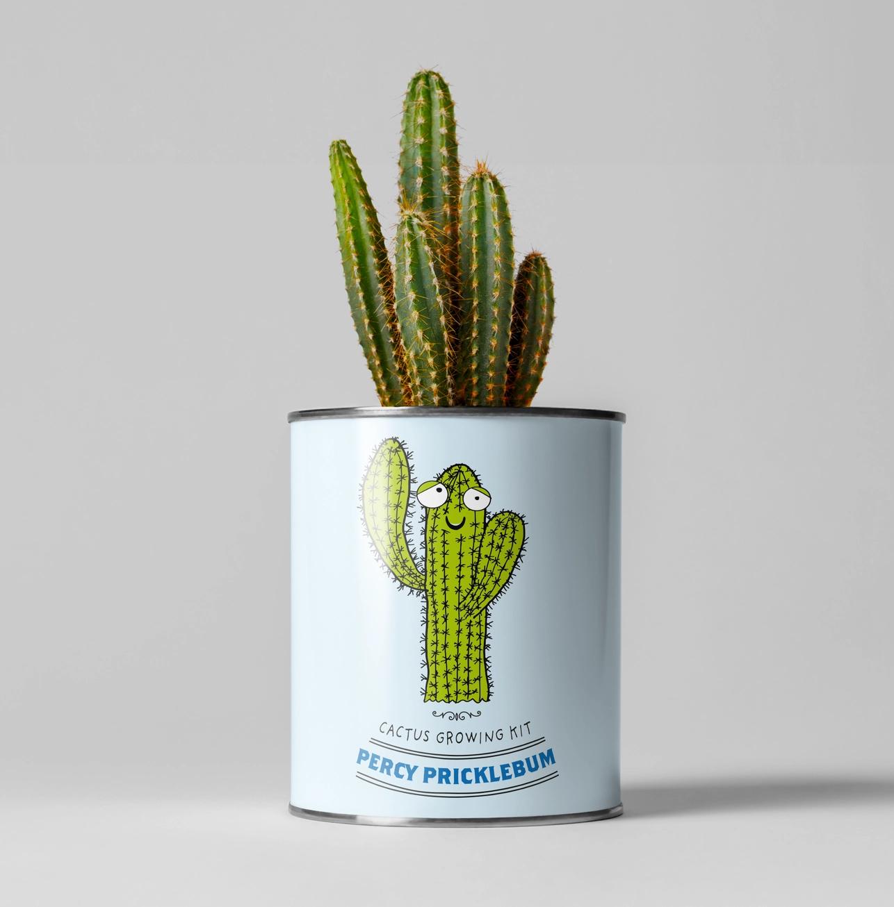 Grow Your Own Plant Gift Kit - Percy Pricklebum by The Plant Gift Co