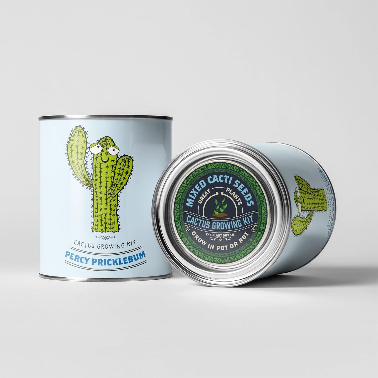 Grow Your Own Plant Gift Kit - Percy Pricklebum by The Plant Gift Co