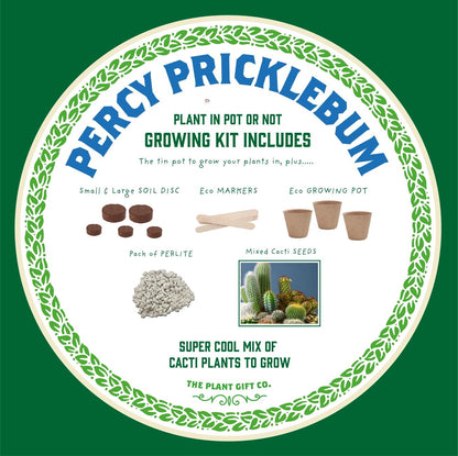 Grow Your Own Plant Gift Kit - Percy Pricklebum by The Plant Gift Co