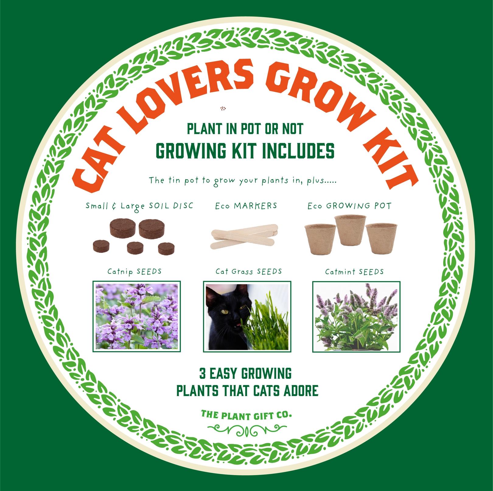 Grow Your Own Plant Gift Kit - Purrfect Treat by The Plant Gift Co