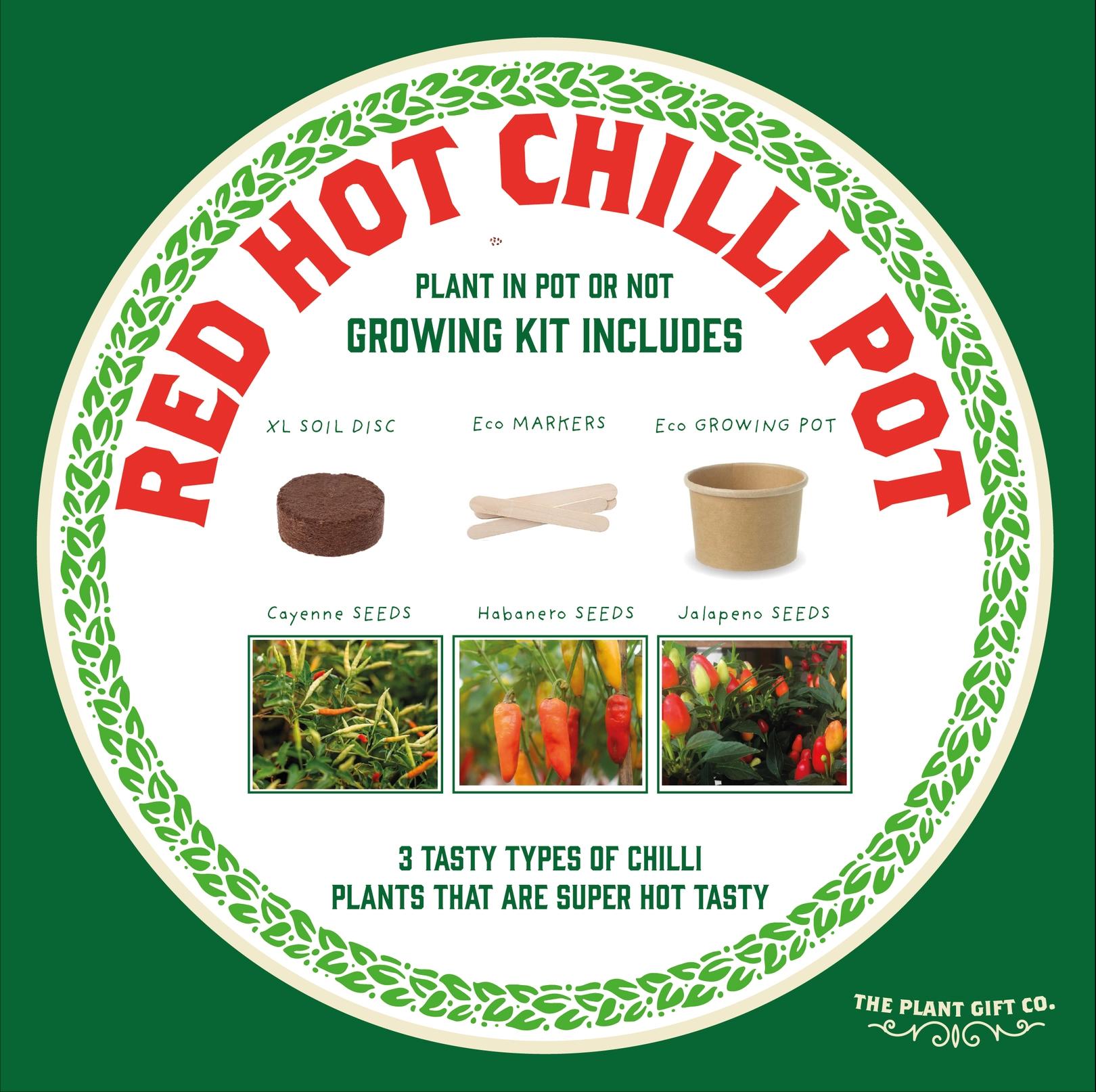 Grow Your Own Plant Gift Kit - Red Hot Chill by The Plant Gift Co