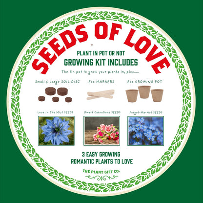 Grow Your Own Plant Gift Kit - Seeds of Love by The Plant Gift Co