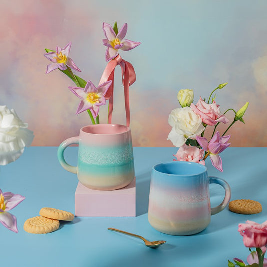 Pastel Ombre Mug Blue & Pink