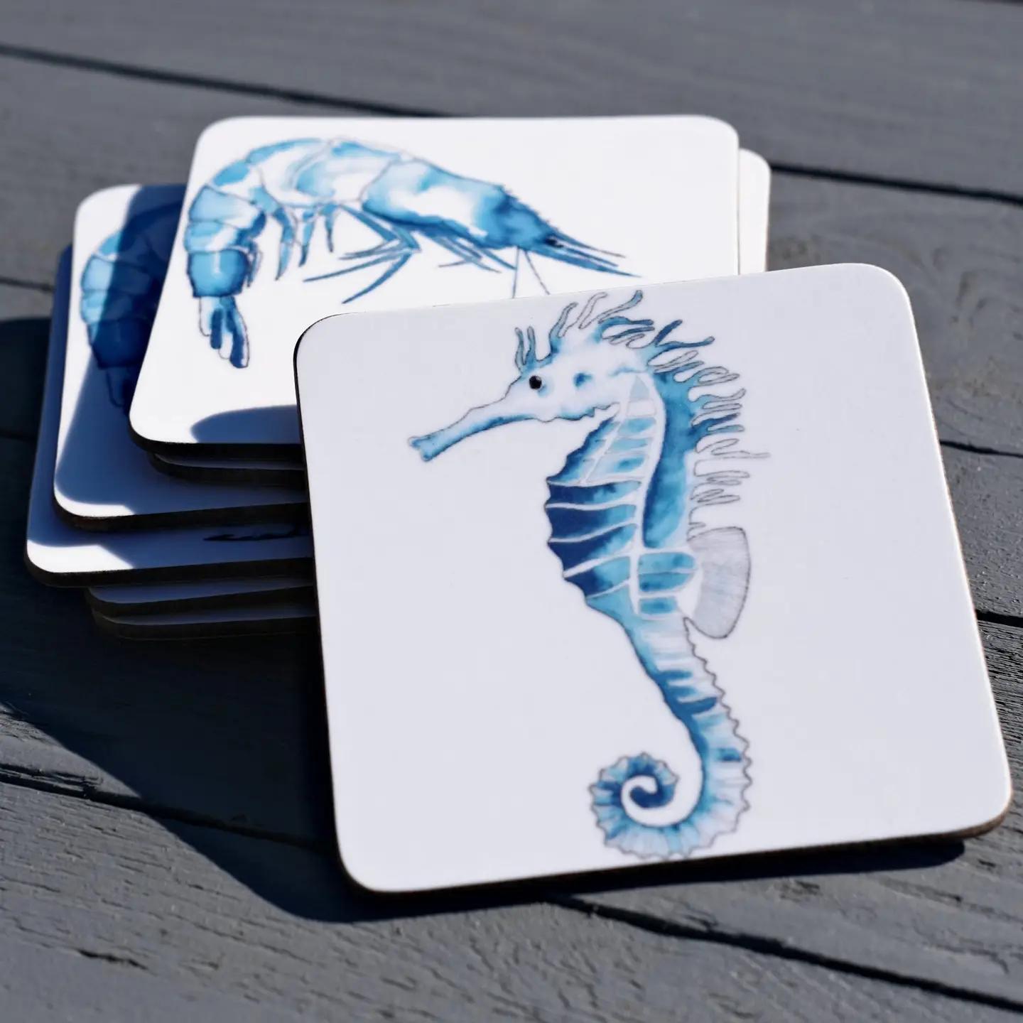 Sealife Coasters x6 by SeaKisses