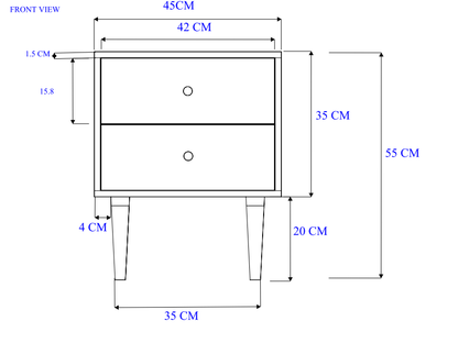 Scandinavian Light Oak Oslo Bedside Table