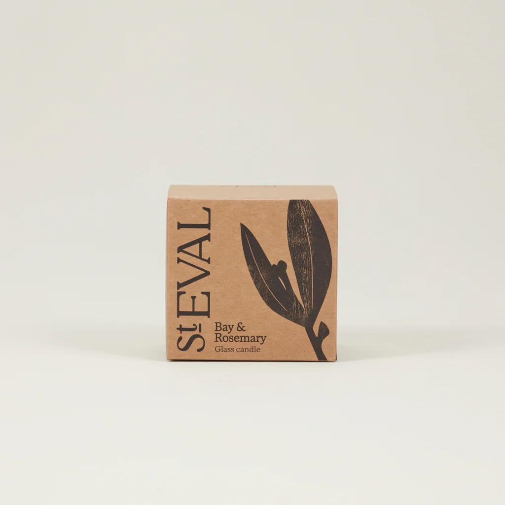 Bay & Rosemary Amber Glass Candle by St Eval