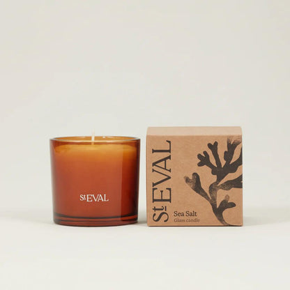 Sea Salt Amber Glass Candle by St Eval