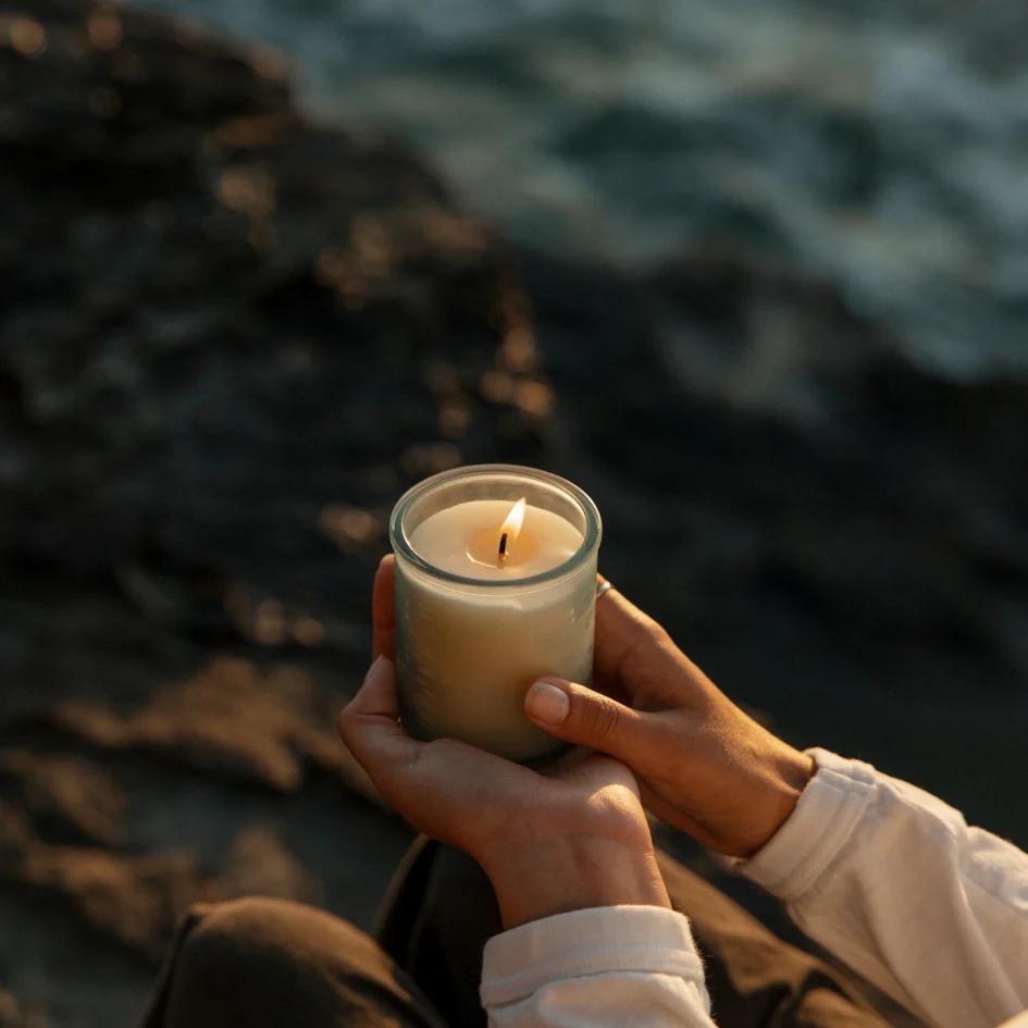 St Eval Sea Mist Beachcombing Glass Candle