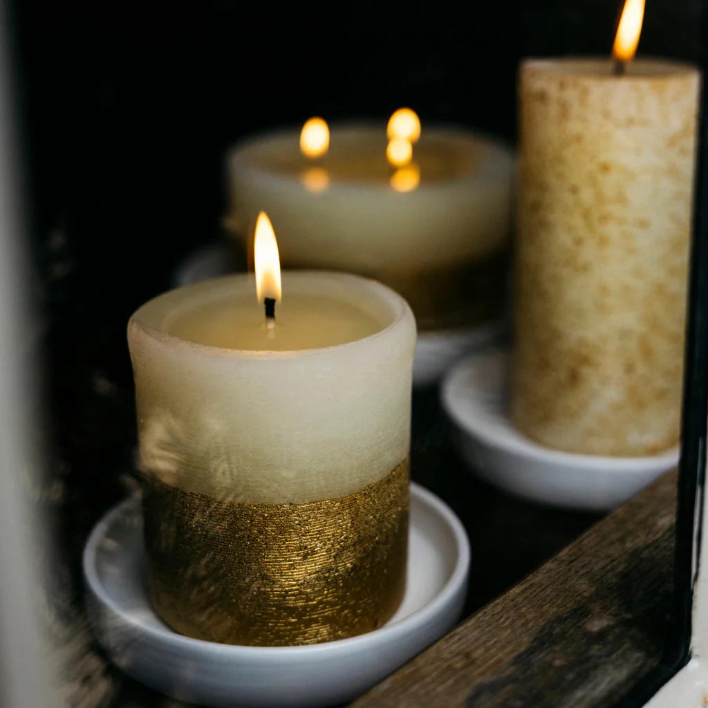 Inspiritus Gold Half-Dipped Multiwick Candle