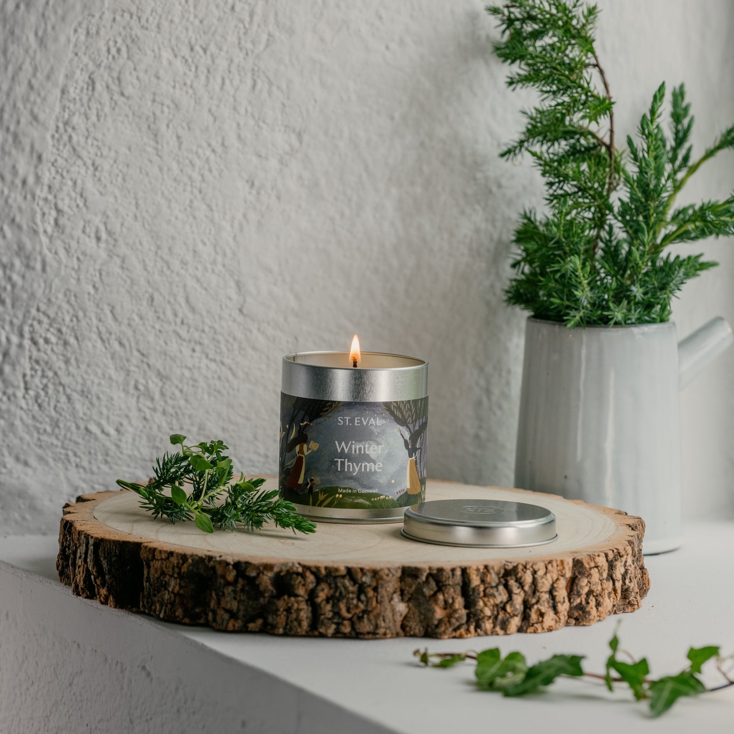Winter Thyme Scented Tin Candle
